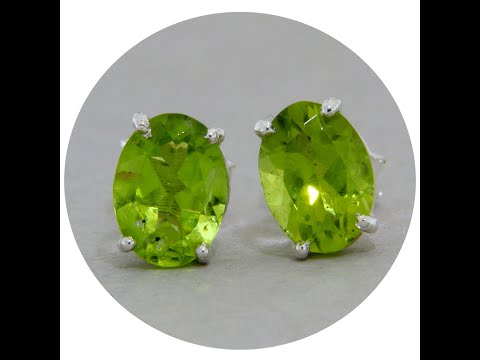 Cercei Argint 925 Peridot Natural - Prospetime si Echilibru