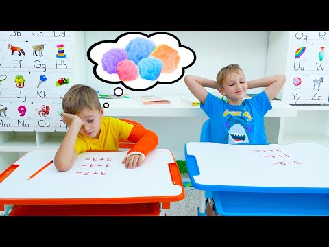 Vlad ve Niki Okulun ilk günü