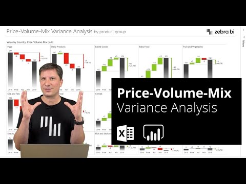 Price-Volume-Mix Variance Analysis In Power BI & Excel 💥 Step-By-Step | Zebra BI Webinar