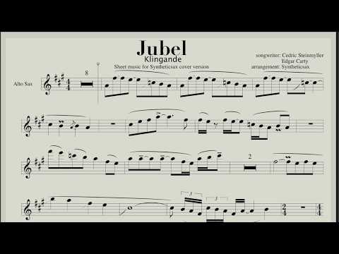 Klingande  - Jubel (Syntheticsax version) backing track & sheet music