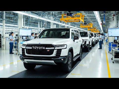 How Toyota Produces Land Cruiser 300 GR SUVs Daily | Inside the Japanese SUV Factory (Full Process)