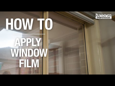 How To Apply Window Film - Bunnings Warehouse