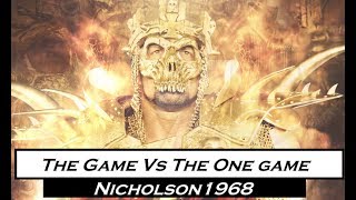 Nicholson1968's The Game vs The One Game