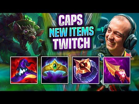 CAPS TRIES TWITCH WITH NEW ITEMS! - G2 Caps Plays Twitch Mid vs Pyke! | Preseason 2022