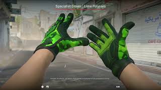 Gloves Lime Polycam