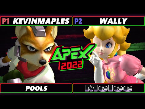 Apex 2022 - KevinMaples (Fox) Vs. Wally (Peach) SSBM Melee Tournament