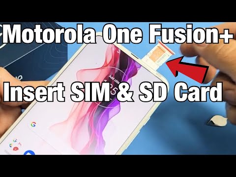 Motorola One Fusion+: How to Insert SIM & SD Card + Format SD Card