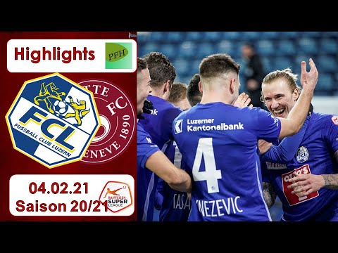 Highlights: FC Luzern vs Servette - Genf FC (04.02.21)