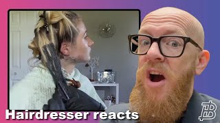 They are going from BLOND to BLACK !!! Hairdresser reacts to Hair Fails #hair #beauty