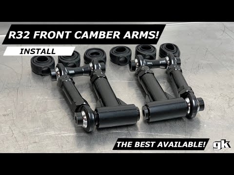 Gktech R32 Front Upper Camber Arms - Install