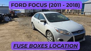 Ford Focus - FUSE BOX LOCATION (2011 - 2018)