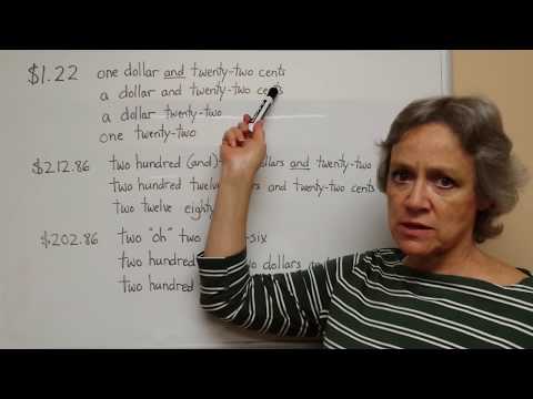 Understanding American Money - Part 2 - Writing, Saying, Vocabulary, Grammar