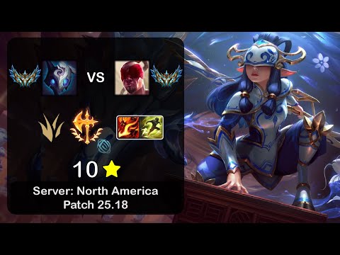 Kindred Jungle vs Lee Sin - NA Challenger - Patch 25.18