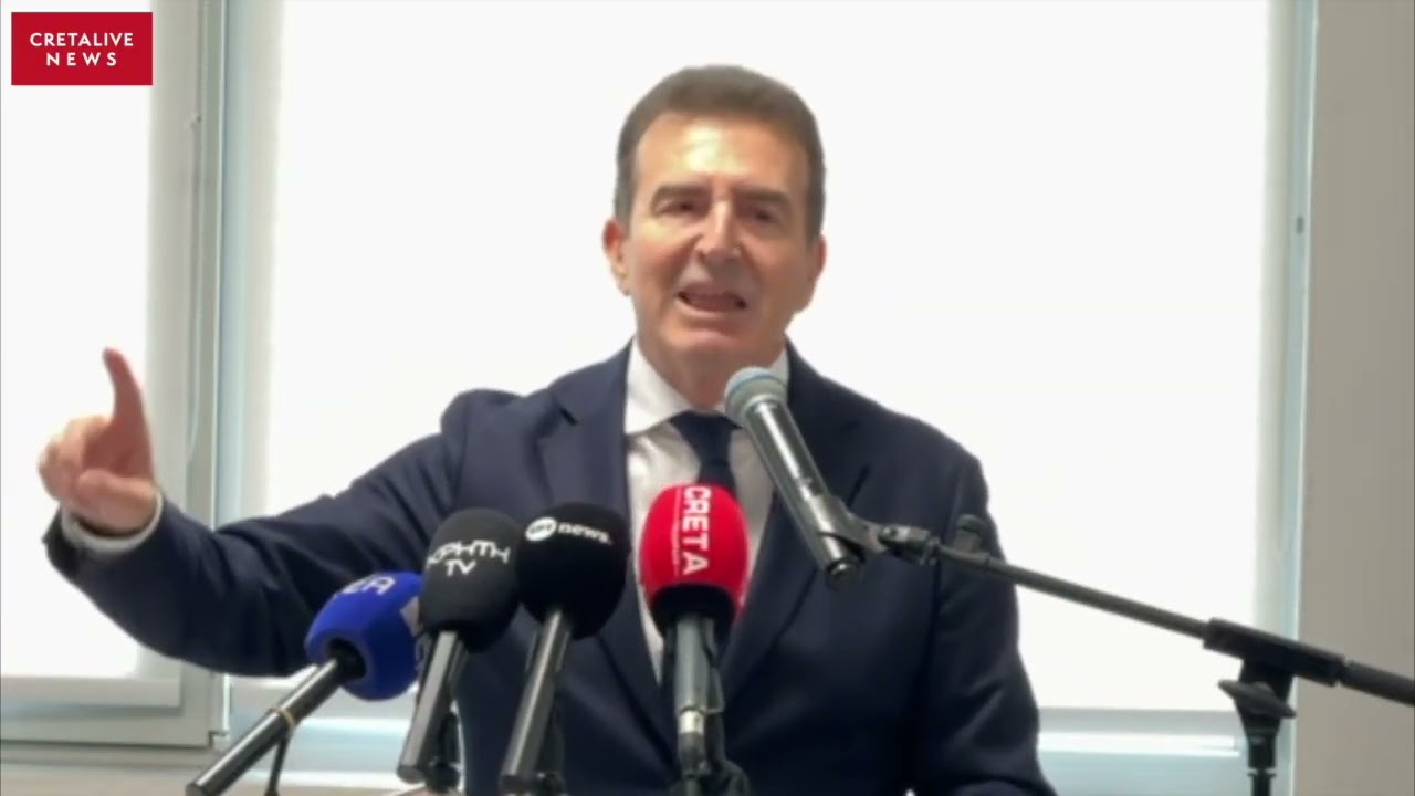 Ηράκλειο: Ο Μιχάλης Χρυσοχοϊδης στα εγκαίνια της Λέσχης Σίτισης Αστυνομικών