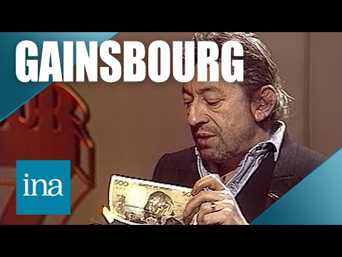 1984 : Serge Gainsbourg brule un billet de banque en direct | Archive INA