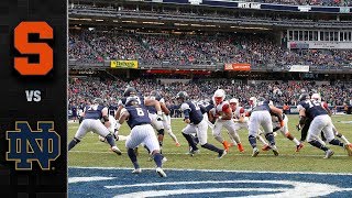 Syracuse vs. Notre Dame Football Highlights (2018)