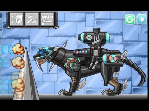 Dino Robot Smilodon Black