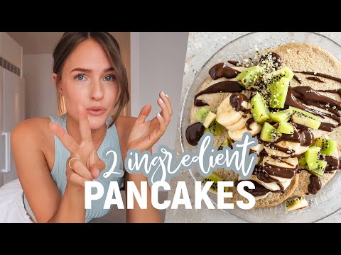 2 Ingredient Healthy Pancakes (Vegan + Gluten Free)