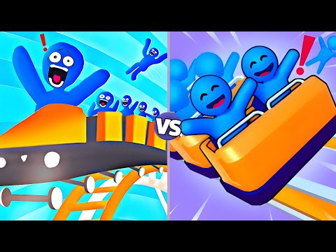 ROLLER COASTER RUN 3D 🆚 RUNNER COASTER | Ultimate Gameplay Challenge! 🎢🔥 Android iOS Gameplay