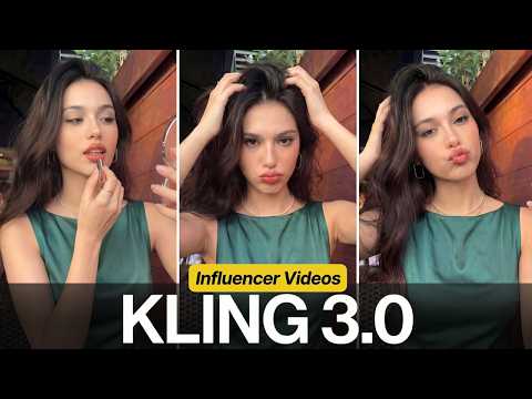 Kling 3.0 Make Insanely Realistic Ai Influencer Videos
