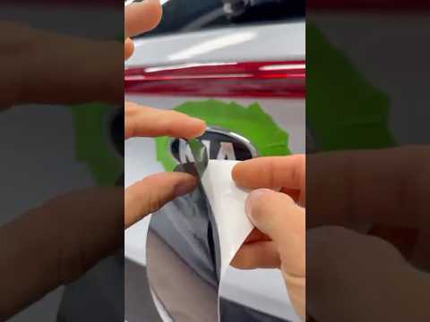 How to black out your KIA badge with tint protection