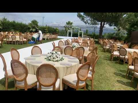 Oba My Club Havuz Başı Kır Düğünü Masa Sandalye Kiralama