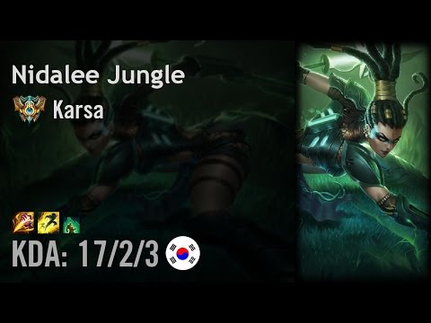 Nidalee Jungle vs Evelynn - Karsa - KR Challenger Patch 6.15