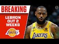 LeBron James (foot) out 2 weeks, will be re-evaluated | CBS Sports