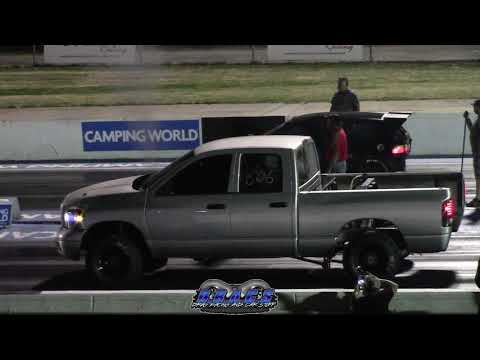 Turbo Diesel Truck vs 11 Second Civic 1/4 Mile Drag Race