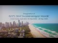 Inauguration Of New BAPS Shri Swaminarayan Mandir Gold Coast Australia 25 28 Sep 2025