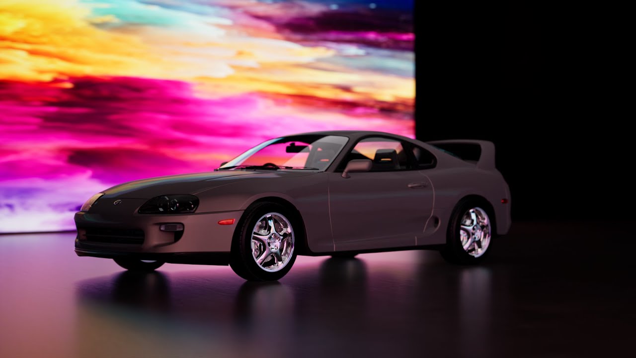 Toyota Supra 1998 3D Model