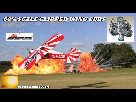 AMAZING 60% SCALE CUBS DUO DISPLAY - CLOSE & MIRROR FLYING AZ AEROSPORTS SOUTHERN RC SHOW # 1 - 2019