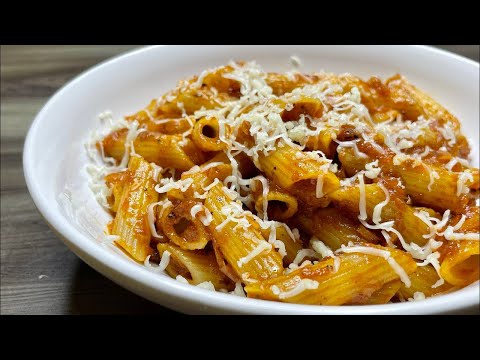 Quick Pasta with Ready-Made Sauce | Instant Red Sauce Pasta Recipe in 5 Minutes