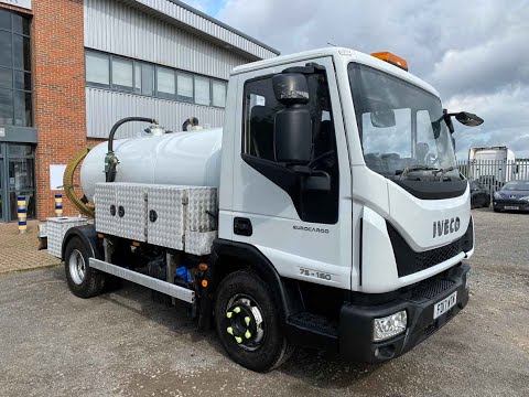 IVECO EUROCARGO 75E16 *EURO 6* 7.5 TONNE VACUUM TANKER 2017 - FD17 WTM