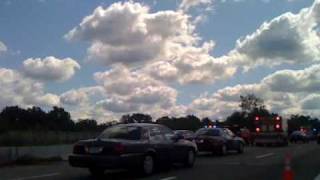 preview picture of video 'Airplane Emergency Landing on I-495 in Mansfield'