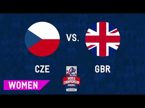 Czech Republic vs Great Britain 2017 Womens World Ball Hockey Championships Pardubice, Czech Rep