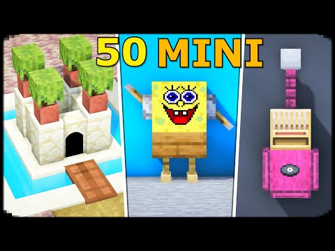 Minecraft: 50+ MINI Build Hacks and Ideas !