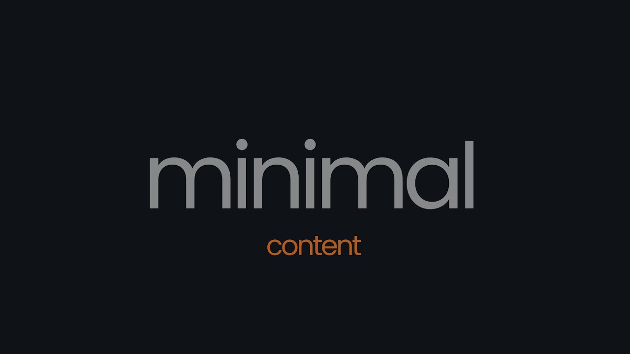 Minimal Content: My Carousel Design Process