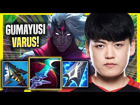 GUMAYUSI IS SO GOOD WITH VARUS! - T1 Gumayusi Plays Varus ADC vs Ezreal! | Season 2022