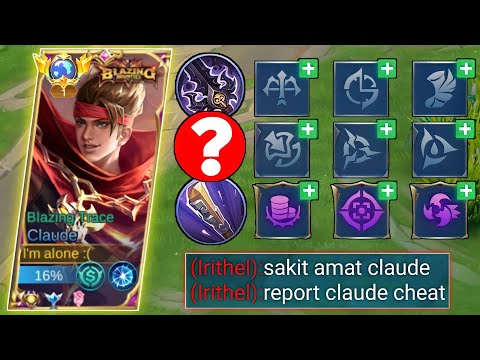 GLOBAL CLAUDE NEW BEST BUILD AND EMBLEM 2023 | CLAUDE GAMEPLAY TOP 1 GLOBAL-BEST BUILD CLAUDE 2023