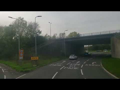 Front Seat View: Route X10/11 Gosforth - Cramlington 7606/NK58 DLZ