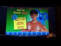 Blue S Clues Get To Know Joe Menu Walkthrough