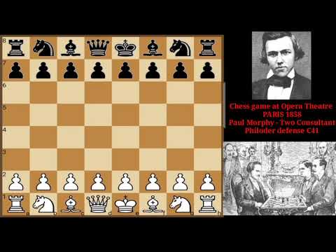 Chess game  at Opera theatre by Paul Morphy