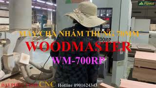 MÁY CHÀ NHÁM THÙNG 7 TẤC WOODMASTER WM-700RP. Chà hai trục có nhám chì.