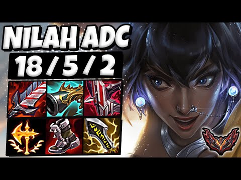 Nilah vs Draven [ ADC ] Lol Korea Grandmaster Patch 12.13 ✅