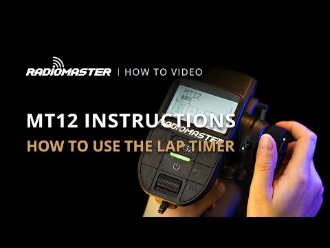 How to Use the Lap Timer | RadioMaster MT12 Surface Radio Lap Timer Setting Instructions