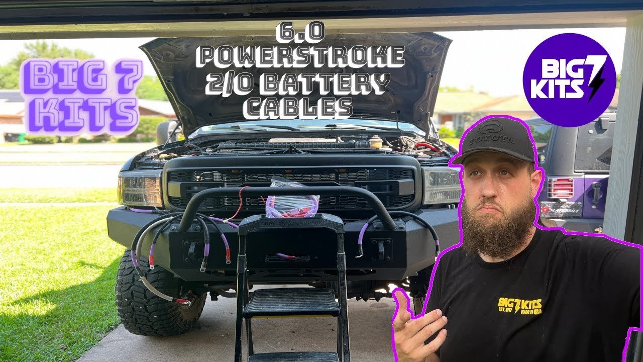 How To Install 03-07 6.0 Powerstroke Battery Cables from BIG7KITS.COM - VOLTAGE DROP - DELETED