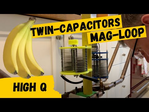 HAM RADIO: Twin Capacitor Mag-Loop Works on 40M to 80M