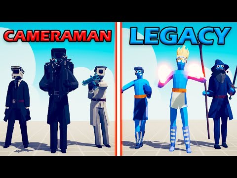 CAMERAMAN TEAM vs LEGACY TEAM - Totally Accurate Battle Simulator | TABS
