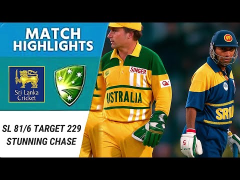 Sri Lanka’s Stunning Comeback Win vs Australia After Early Collapse At 81 For 5 | World Series 1996